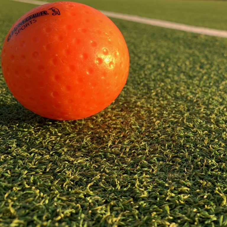 Hockey ball in the Edinburgh sun